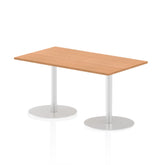 Dynamic Italia 1400 x 800mm Poseur Rectangular Table Oak Top 725mm High Leg ITL0272 DD